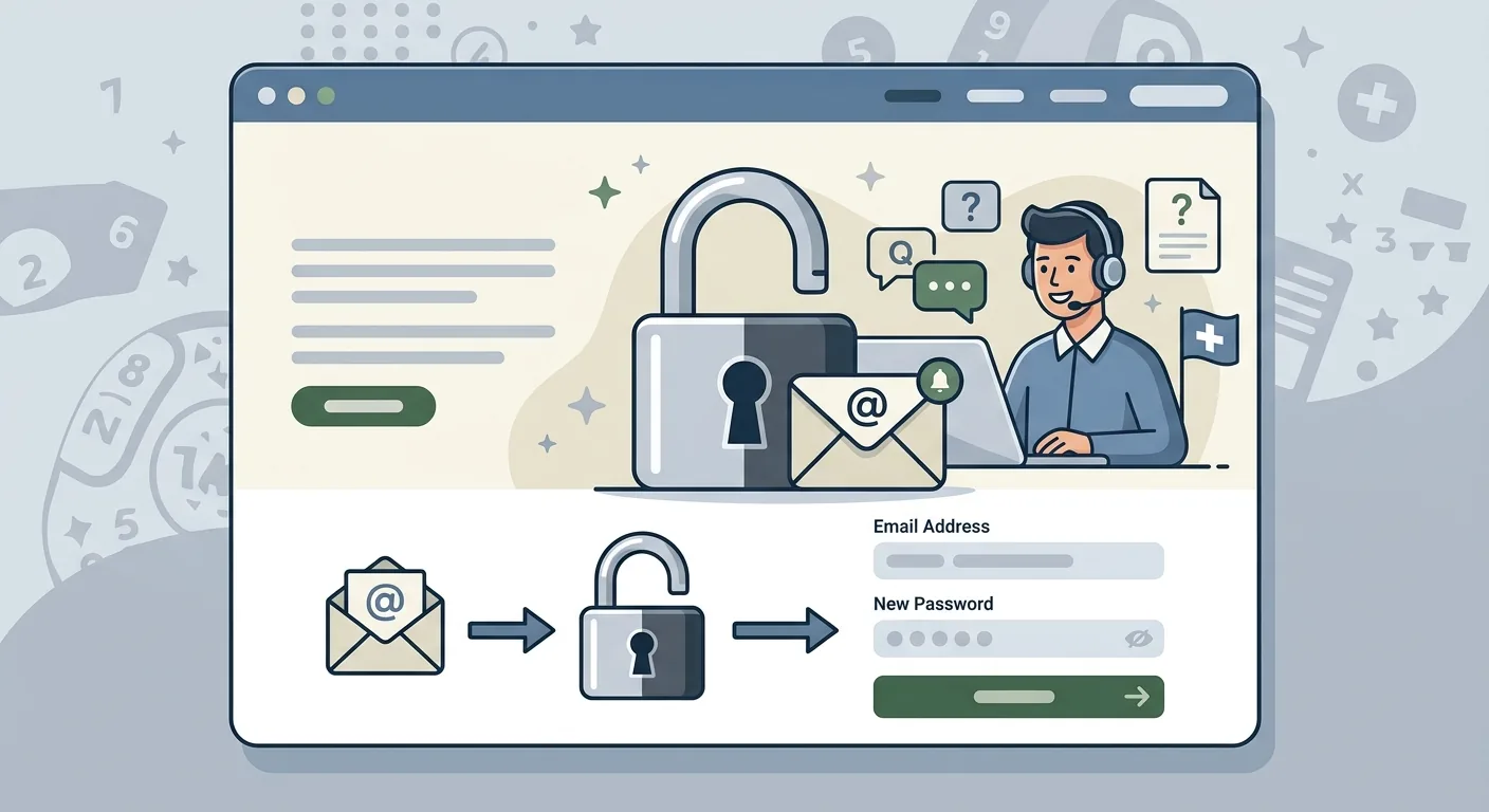 Passwort zurücksetzen und Zugangsprobleme beim Swisslos Login